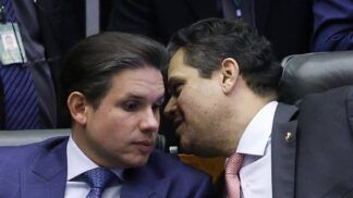 Hugo Motta, presidente da Câmara dos Deputados, e Davi Alcolumbre, presidente do Senado