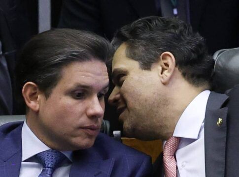 Hugo Motta, presidente da Câmara dos Deputados, e Davi Alcolumbre, presidente do Senado