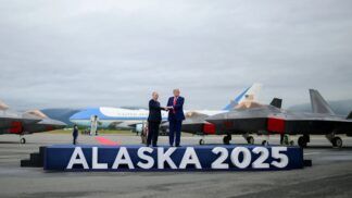 Encontro entre Donald Trump e Vladimir Putin no Alasca, em setembro de 2025