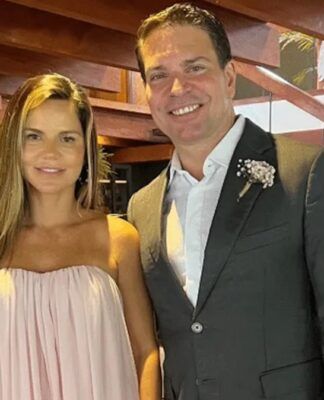 A procuradora Rebeca Ramagem e seu marido, o ex-deputado federal