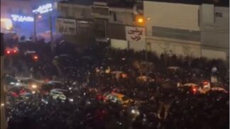 Protesto nas ruas de Teerã, capital do Irã