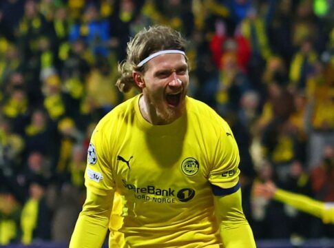 Bodo/Glimt vence Inter de Milão por 3 a 1 e abre vantagem nos playoffs da Champions