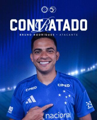 Cruzeiro anuncia retorno de Bruno Rodrigues por empréstimo até o final de 2026