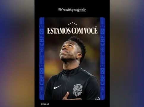 Lewis Hamilton manifesta solidariedade a Vini Jr. após brasileiro denunciar racismo