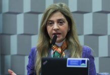 Reunião da CPI da Manipulação de Jogos e Apostas Esportivas do Senado para ouvir a presidente do Palmeiras, Leila Pereira. (Foto: Lula Marques/ Agência Brasil)