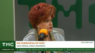 A atriz e humorista Nany People em entrevista à TMC