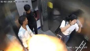 Incidente foi registrado por câmera de segurança e causou pânico no local