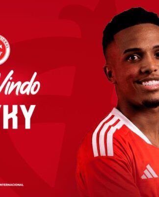 Atacante Kayky é anunciado pelo Internacional em contrato de empréstimo até 2026