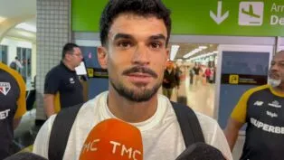 Cauly fala com a TMC após desembarcar em São Paulo