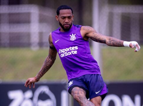 José Martínez em treino do Corinthians