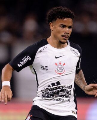 O atacante Kaio Cesar durante a vitória do Corinthians sobre o Capivariano