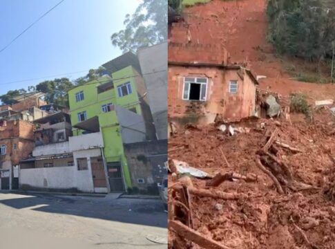 Tempestade em Juiz de Fora, em Minas Gerais