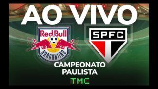 Montagem da TMC para o jogo Bragantino x São Paulo