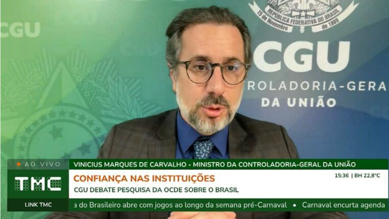 Vinícius Marques de Carvalho, ministro da CGU, em entrevista ao Link TNC