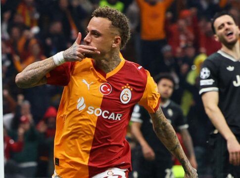 Em jogo válido pelos playoffs da Champions League, o Galatasaray venceu a Juventus por 5 a 2