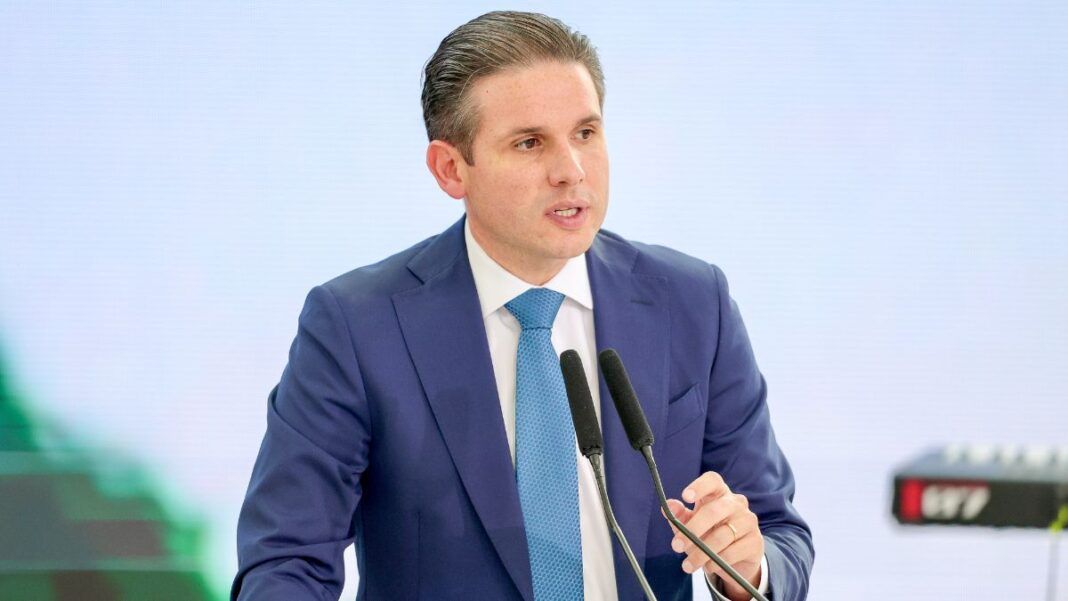 O Presidente da Câmara dos Deputados, Hugo Motta