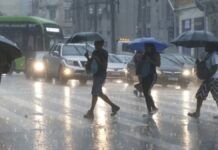 A Defesa Civil disparou alerta de fortes chuvas para as regiões Sul, Sudeste e central de São Paulo