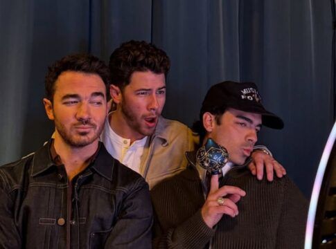 Os irmãos Kevin, Joe e Nick Jonas, do trio Jonas Brothers