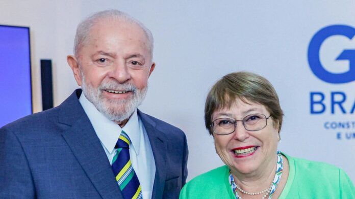 Lula declara apoio à candidatura de Bachelet para Secretaria-Geral da ONU