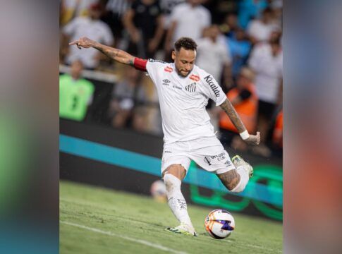 Neymar compartilha seu relatório de desempenho físico após eliminação do Santos no Paulista