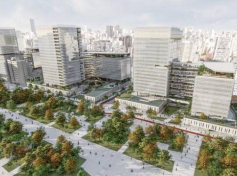 Croqui da nova sede do governo de SP, no centro