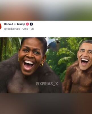 Casa Branca exclui postagem em que Trump retrata Obama e Michelle como macacos