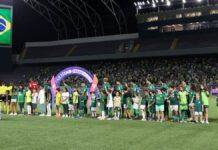 A Arena Barueri não deve estar lotada no jogo entre Palmeiras e Fluminense