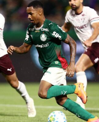 Allan marcou o segundo gol do Palmeiras na vitória por 2 a 1 sobre o Fluminense