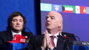 O presidente da FIFA, Gianni Infantino