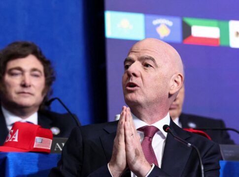 O presidente da FIFA, Gianni Infantino