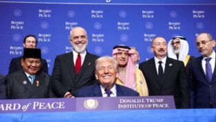 Trump e outros líderes mundiais em reunião inaugural do Conselho da Paz