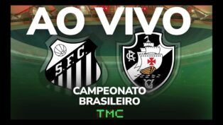 Montagem com os escudos de Santos e Vasco, para jogo do Campeonato Brasileiro