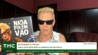O cantor Supla mostra seu novo disco durante participação no Link TMC