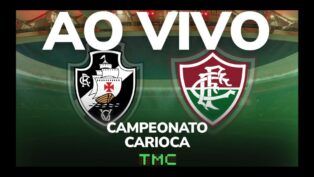 Montagem do jogo Vasco x Fluminense
