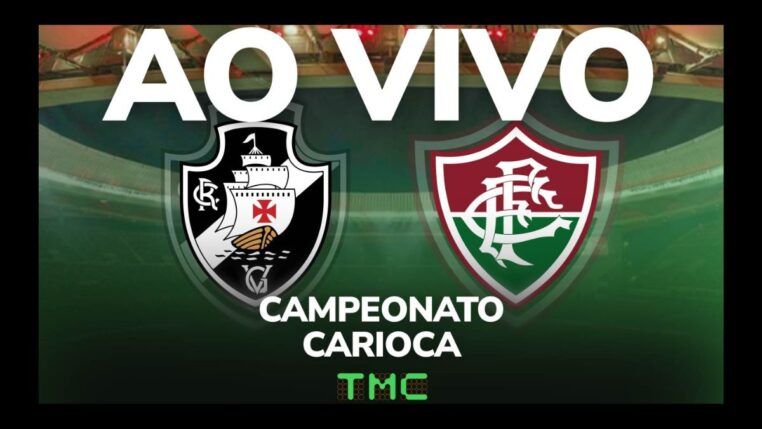Montagem do jogo Vasco x Fluminense