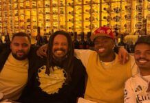 Vini Jr. celebra classificação do Real Madrid ao lado da família de Bob Marley