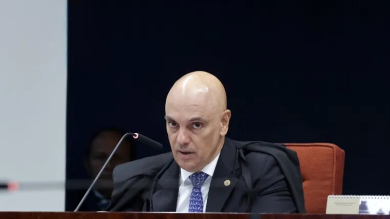 Ministro Alexandre de Moraes , relator na Ação Penal na terceira Sessão do julgamento do caso Marielle Franco no STF.