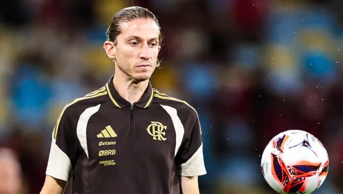Filipe Luis no Maracanã em jogo do Flamengo contra o Madureira