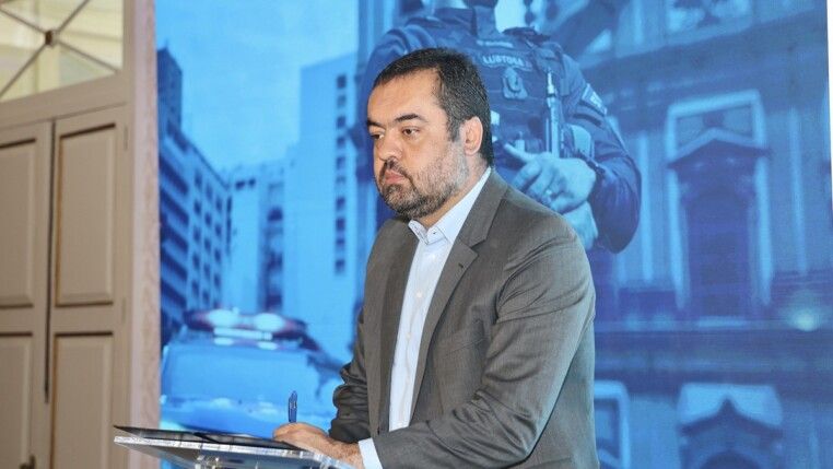 Cláudio Castro discursa em evento da segurança pública do Rio de Janeiro