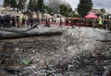 Em nota publicada no Telegram, o Exército de Israel informou que mobilizou equipes de busca e resgate, além de profissionais de saúde e um helicóptero para a retirada de feridos (Crédito: Reuters)