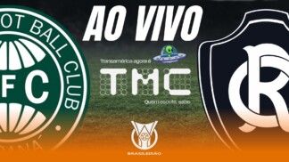 Montagem do jogo entre Coritiba e Remo, pelo Brasileiro