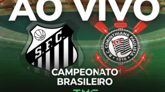 Montagem do jogo Santos x Corinthians