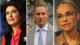 Foto dos três principais candidatos lado a lado