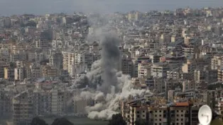 Fumaça encobre parte de casas e prédios na capital do Líbano