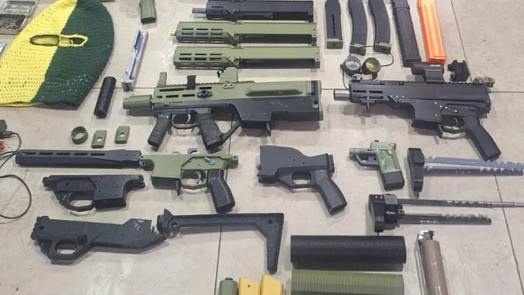 Armas diversas feitas com impressoras 3D