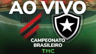 Montagem com escudos de Athletico-PR e Botafogo