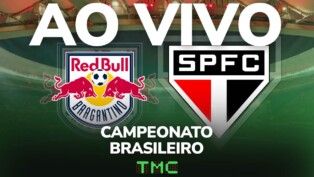 Montagem do jogo entre Red Bull Bragantino e São Paulo, pelo Brasileiro