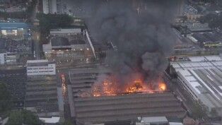 Incêndio de grandes proporções em Diadema