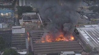 Incêndio de grandes proporções em Diadema