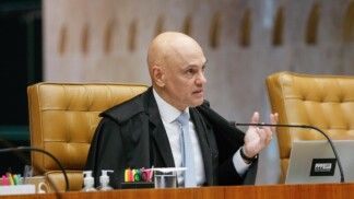 Ministro Alexandre de Moraes no plenário do STF